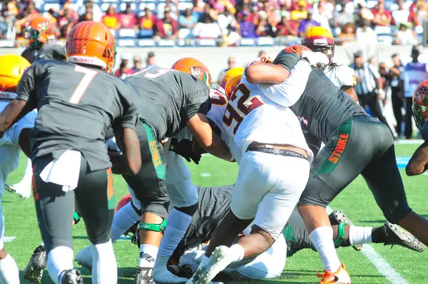 Florida Rattlers Enfrentan Bethune Cookman Wildcats Durante Los Clásicos Florida —  Fotos de Stock