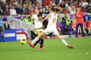 5 Mart 2020 'de Orlando Florida' daki Exploria Stadyumu 'nda düzenlenen 2020 SheBelieves Kupası' nda ABD - İngiltere Karşılaşması 