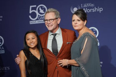 15 Ekim 2019 'da Nashville, Tennessee' deki Linbscome Üniversitesi 'nde verilen 50. GMA Dove Ödülleri sırasında kırmızı halı. 