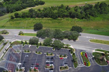 30 Ağustos 2016 'da Orlando Florida' daki güzel Orlando Eye 'daki Cirque du Soleil gösterisi..