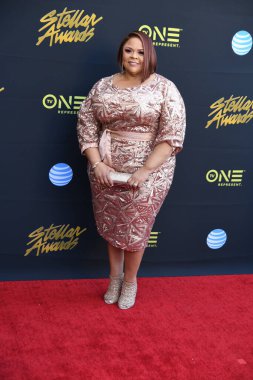 24 Mart 2018 Cumartesi günü Las Vegas 'taki Orleans Resort' ta düzenlenen 33. Yıldız Ödülleri Kırmızı Halı sırasında ünlüler.