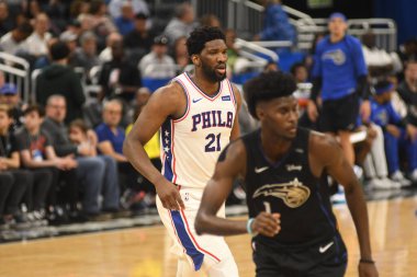 Orlando Magic, Philadelphia 76ers 'ı 25 Mart 2019' da Orlando Florida 'daki Amway Arena' da ağırlıyor..