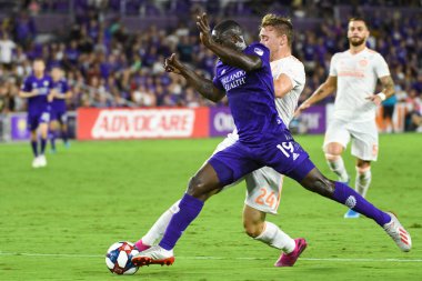 Orlando City, 23 Ağustos 2019 Cuma günü Florida, Orlando 'daki Exploria Stadyumu' nda Atlanta United 'a ev sahipliği yaptı.