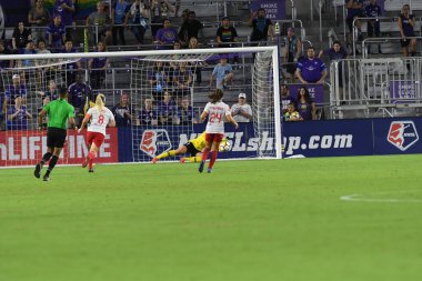 Orland Pride, 25 Ağustos 2018 'de Orlando Florida' daki Exploria Stadyumu 'nda Chicago Red Stars' a ev sahipliği yapıyor..  