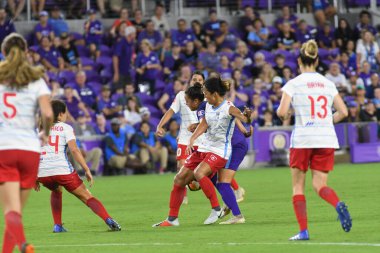 Orland Pride, 25 Ağustos 2018 'de Orlando Florida' daki Exploria Stadyumu 'nda Chicago Red Stars' a ev sahipliği yapıyor..