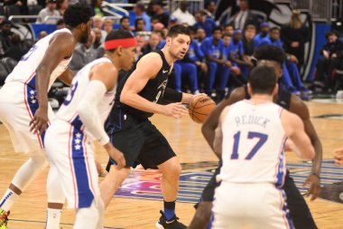 Orlando Magic, Philadelphia 76ers 'ı 25 Mart 2019' da Orlando Florida 'daki Amway Arena' da ağırlıyor..