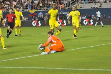 Paris Saint-Germain, Tottenham Hotspur 'a karşı 22 Temmuz 2017' de Orlando Florida 'daki Citrus Bowl' da.  