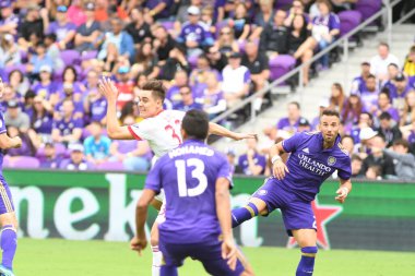 Orlando City, 31 Mart 2018 'de Orlando Florida' daki Exploria Stadyumu 'nda New York Red Bulls' a ev sahipliği yaptı..  