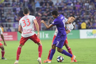 Orlando City 21 Temmuz 2019 tarihinde Florida, Orlando 'da Exploria Stadyumu' nda New York Red Bulls 'a ev sahipliği yaptı..