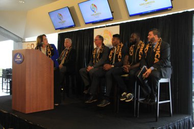 3 Mayıs 2016 tarihinde Orlando Florida 'daki Dünya Kampı Stadyumu' nda Copa Centenario için basın toplantısı düzenlendi..