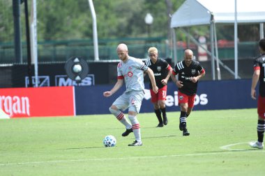 Toronto FC, 13 Temmuz 2020 tarihinde Orlando Florida 'daki ESPN Wild World of Sports' ta düzenlenen MLS Back Tournament sırasında D.C. United ile karşılaştı. Fotoğraf: Marty Jean-Louis