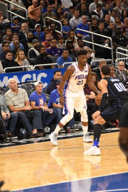 Orlando Magic 2 Ekim 2018 'de Orlando Florida' daki Amway Center 'da bir prova oturumuna ev sahipliği yapıyor.. 