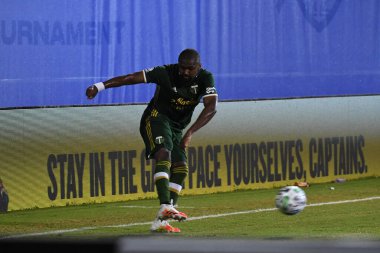 Los Angeles Galaksisi, 14 Temmuz 2020 'de Orlando Florida ABD' deki ESPN Vahşi Spor Dünyası 'nda düzenlenen MLS Sırt Turnuvası sırasında Portland Timbers ile karşı karşıya geldi.