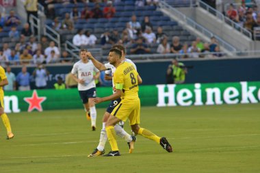 Paris Saint-Germain, Tottenham Hotspur 'a karşı 22 Temmuz 2017' de Orlando Florida 'daki Citrus Bowl' da. 