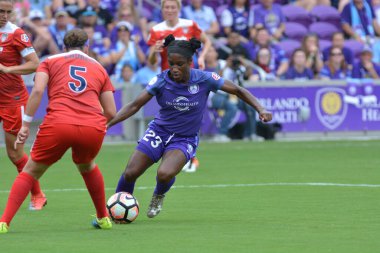 Orlando Pride 22 Nisan 2017 'de Orlando City Stadyumu' nda Washington Spirit 'e ev sahipliği yaptı..  