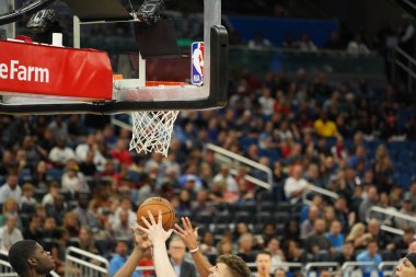 Orlando Magic, 13 Aralık 2019 Cuma günü Orlando, Florida 'daki Amway Center' da Houston Rockets 'a ev sahipliği yapıyor.