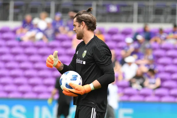 Orlando City Gospodarzem New York Red Bulls Exploria Stadium Orlando — Zdjęcie stockowe