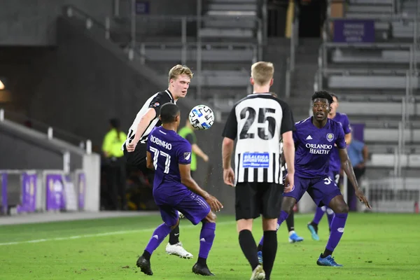 Orlando City Accueille Reykjavk Stade Exploria Dans Match Amical Mardi — Photo