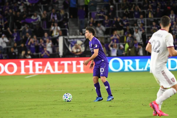 Orlando City Empfängt Real Salt Lake Exploria Stadium Samstag Den — Stockfoto