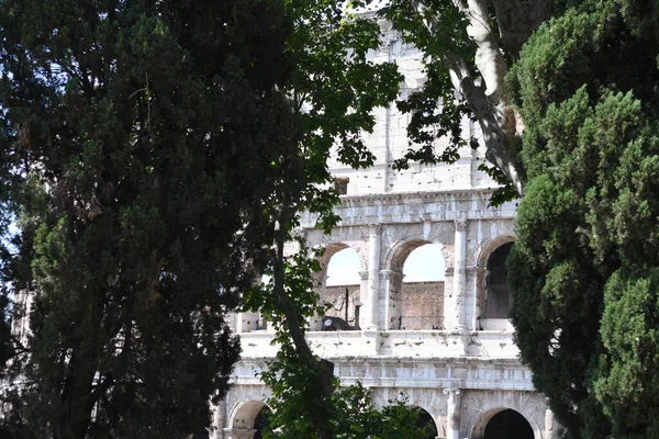 Una Splendida Vista Sul Famoso Colosso Roma — Foto Stock