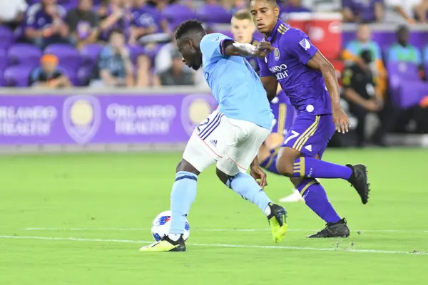 Orlando City Accueille Nyc Stade Exploria Orlando Floride Juillet 2018 — Photo