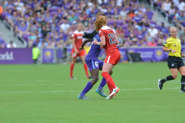 Orlando Pride Hosts Washington Spirit Orlando City Stadium April 2017 — Stock Photo, Image