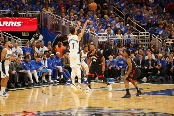 Orlando Magic Hosts Toronto Rapters Během Prvního Kola Play Nba — Stock fotografie