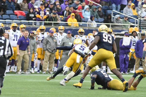 Notre Dame Enfrenta Lsu Durante Citrus Bowl Camping World Stadium — Fotografia de Stock