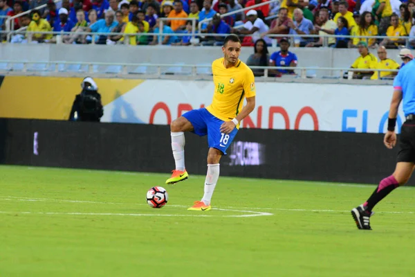 Brazylia Twarzą Haiti Podczas Copa America Centenario Orlando Florida Camping — Zdjęcie stockowe