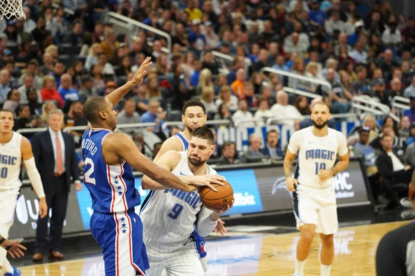 Orlando Magic Empfängt Freitag Dezember 2019 Die Philadelphia 76Ers Der — Stockfoto