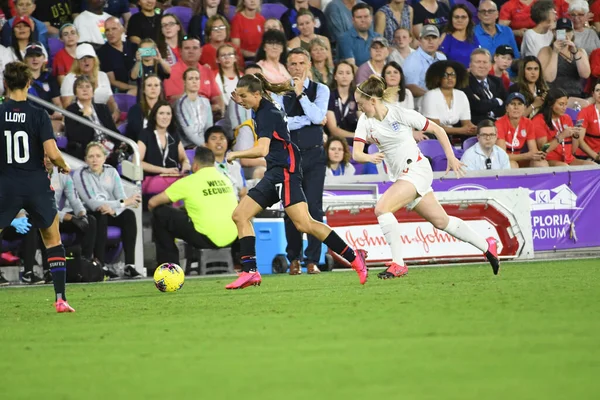 5 Mart 2020 'de Orlando Florida' daki Exploria Stadyumu 'nda düzenlenen 2020 SheBelieves Kupası' nda ABD - İngiltere Karşılaşması 