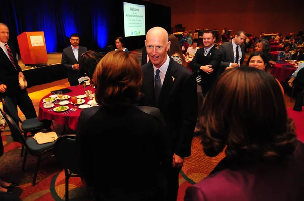 Gobernador Florida Rick Scott Habla Simposio Orlando Florida Octubre 2015 — Foto de Stock