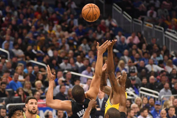 Orlando Magic Φιλοξενεί Τους Golden State Warriors Στο Amway Center — Φωτογραφία Αρχείου