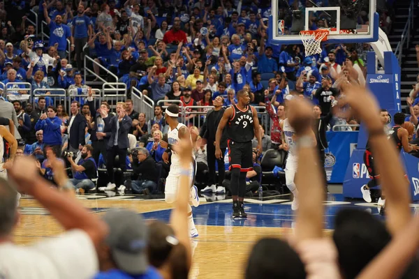 Orlando Magic Accueille Les Rapters Toronto Lors Ronde Éliminatoire Nba — Photo