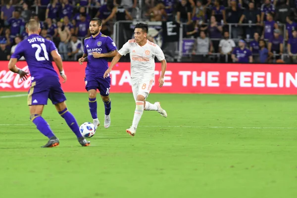 Orlando City Empfängt Atlanta United August 2018 Exploria Stadium Orlando — Stockfoto