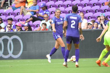 Orlando Pride 21 Temmuz 2018 'de Orlando Florida' daki Exploria Stadyumu 'nda Seattle Reign FC' ye ev sahipliği yapmaktadır. Fotoğraf: Marty Jean-Louis