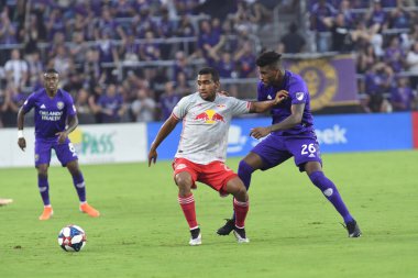 Orlando City 21 Temmuz 2019 tarihinde Florida, Orlando 'da Exploria Stadyumu' nda New York Red Bulls 'a ev sahipliği yaptı..