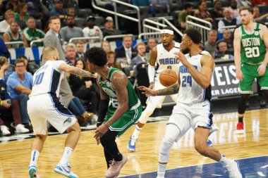 Orlando Magic, Boston Celtics 'i 24 Ocak 2020' de Orlando, Florida 'da Amway Center' da ağırladı..   