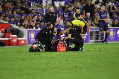 Orlando City, 23 Ağustos 2019 Cuma günü Florida, Orlando 'daki Exploria Stadyumu' nda Atlanta United 'a ev sahipliği yaptı.