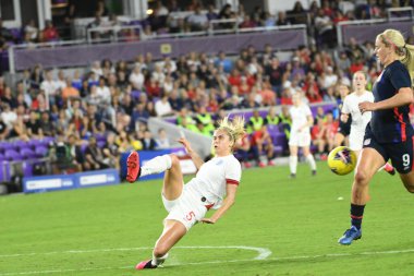 5 Mart 2020 'de Orlando Florida' daki Exploria Stadyumu 'nda düzenlenen 2020 SheBelieves Kupası' nda ABD - İngiltere Karşılaşması 