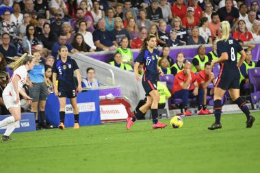 5 Mart 2020 'de Orlando Florida' daki Exploria Stadyumu 'nda düzenlenen 2020 SheBelieves Kupası' nda ABD - İngiltere Karşılaşması 