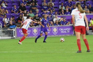 Orland Pride, 25 Ağustos 2018 'de Orlando Florida' daki Exploria Stadyumu 'nda Chicago Red Stars' a ev sahipliği yapıyor..