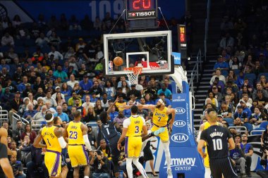 Orlando Magic 11 Aralık 2019 Çarşamba günü Orlando Forida 'daki Amway Center' da Los Angeles Lakers 'a ev sahipliği yaptı. Fotoğraf: Marty Jean-Louis
