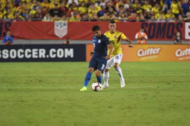 ABD Kolombiya 'ya karşı Raymond James Stadyumu' nda 11 Ekim 2018 'de.  