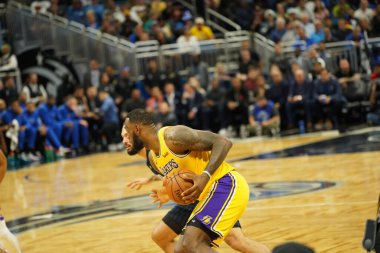 Orlando Magic 11 Aralık 2019 Çarşamba günü Orlando Forida 'daki Amway Center' da Los Angeles Lakers 'a ev sahipliği yaptı..  