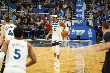 Orlando Magic 28 Şubat 2020 tarihinde Orlando Florida 'da Amway Center' da Minnesota Timberwolves 'a ev sahipliği yapar..  