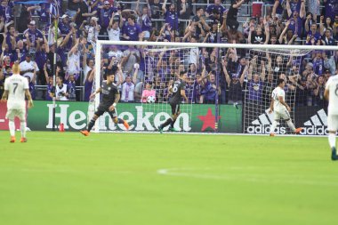Orlando City 21 Nisan 2018 'de Orlando Florida' daki Exploria Stadyumu 'nda San Jose depremlerine ev sahipliği yaptı..  