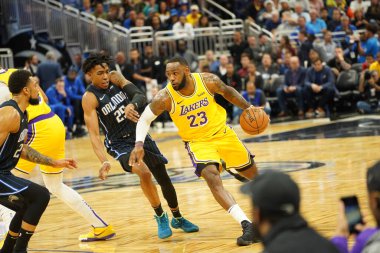 Orlando Magic 11 Aralık 2019 Çarşamba günü Orlando Forida 'daki Amway Center' da Los Angeles Lakers 'a ev sahipliği yaptı. Fotoğraf: Marty Jean-Louis