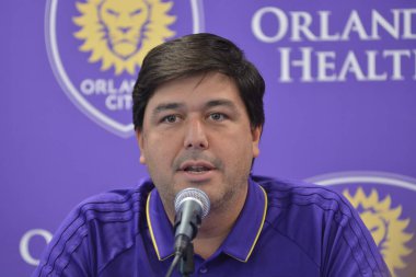 Orlando City SC, Dom Dwyer 'ı tanıtmak için bir basın toplantısı düzenledi..  