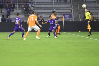 Orlando City SC, 22 Eylül 2018 'de Florida Exploria Stadyumu' nda Houston Dynamo 'yu ağırladı..